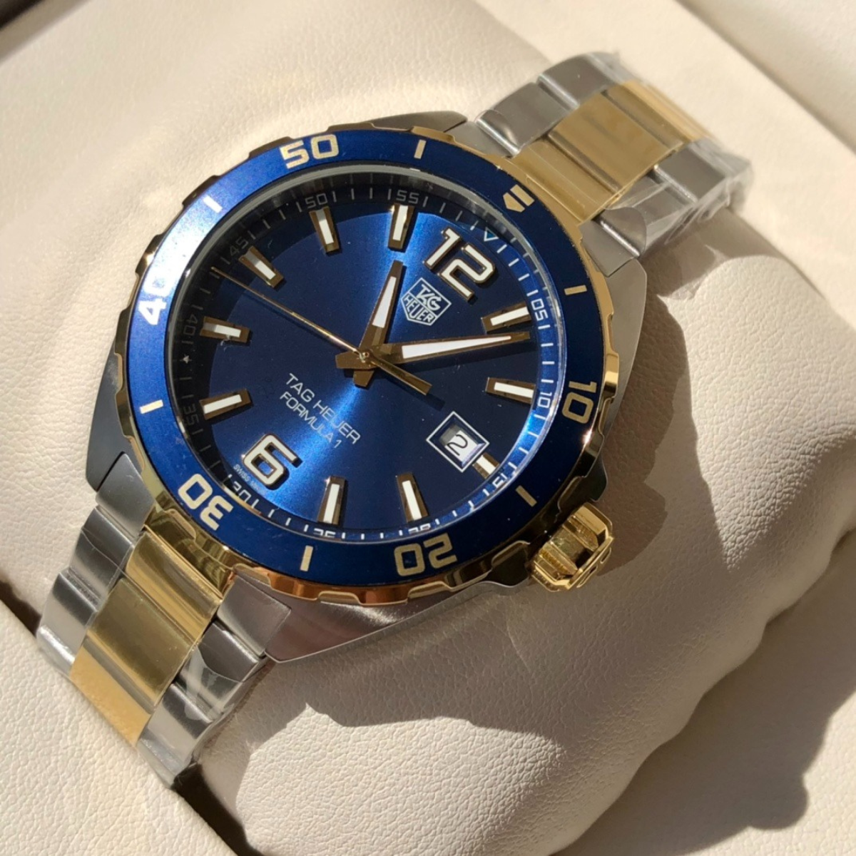 Tag Heuer Two-Tone Blue Dial Watch