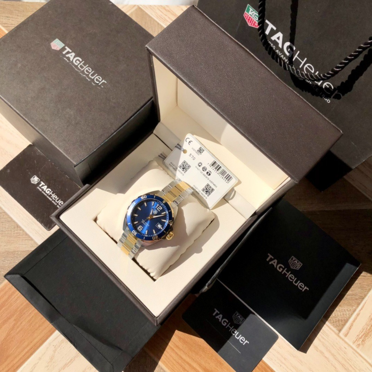 Tag Heuer Two-Tone Blue Dial Watch