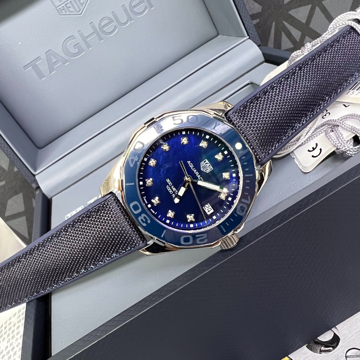 TAG Heuer Aquaracer 300M Blue Diamond Dial Watch