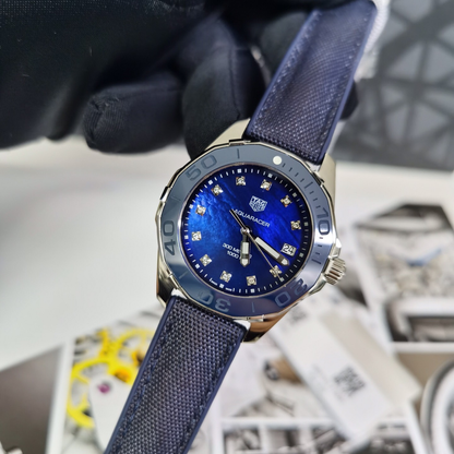 TAG Heuer Aquaracer 300M Blue Diamond Dial Watch