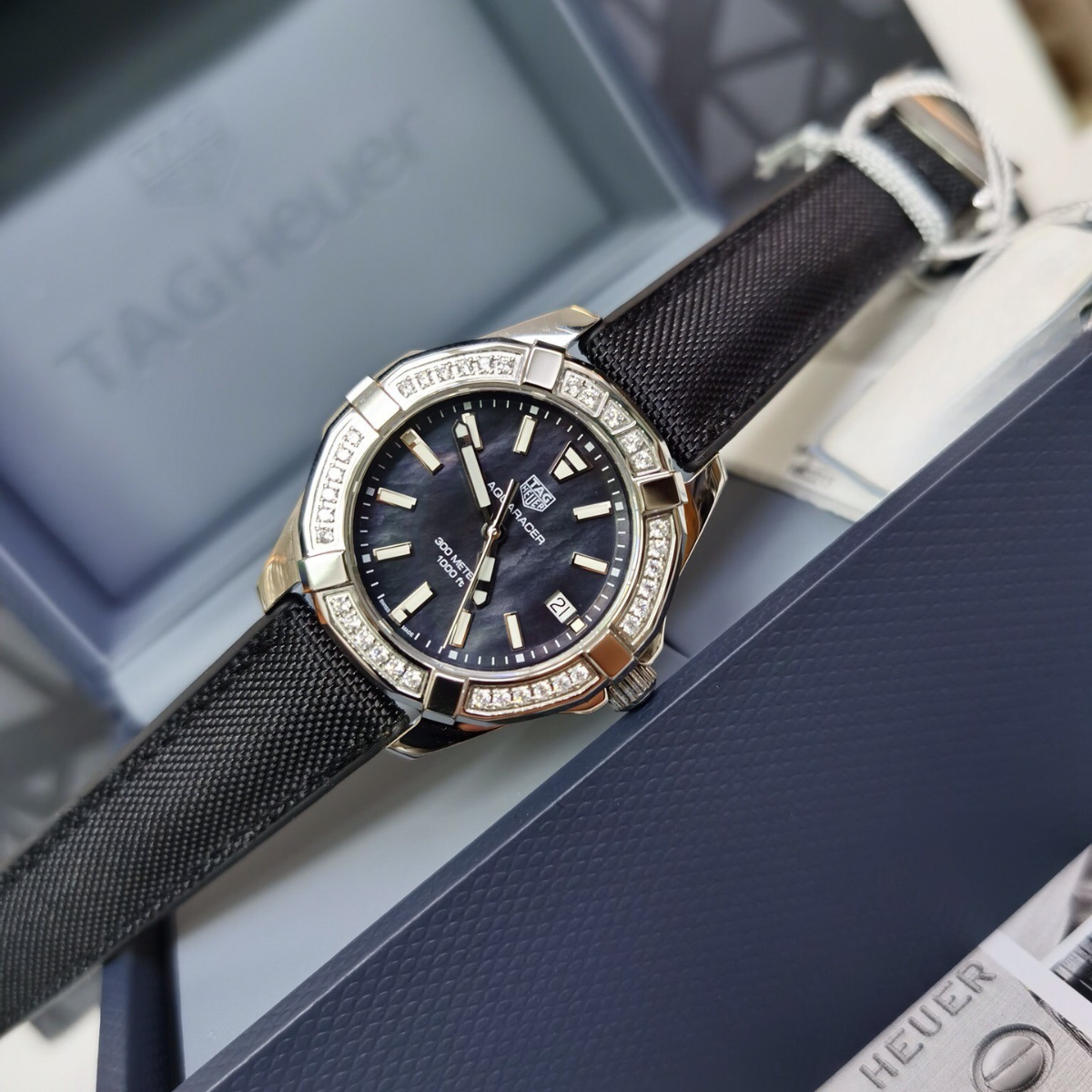 TAG Heuer Aquaracer 300M Diamond Bezel Watch