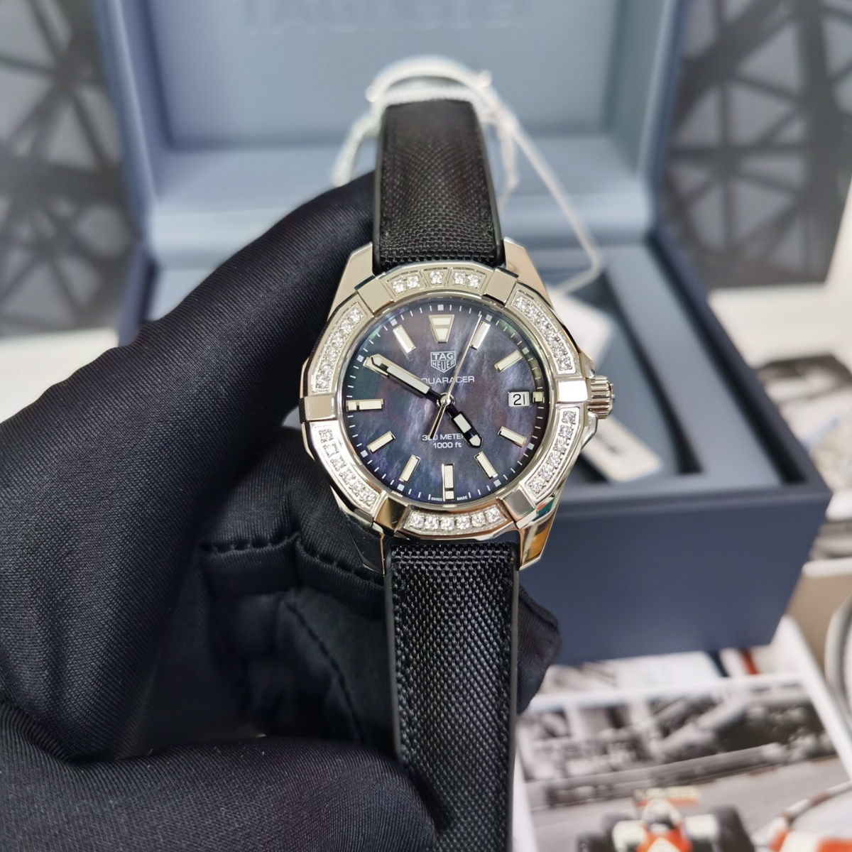 TAG Heuer Aquaracer 300M Diamond Bezel Watch