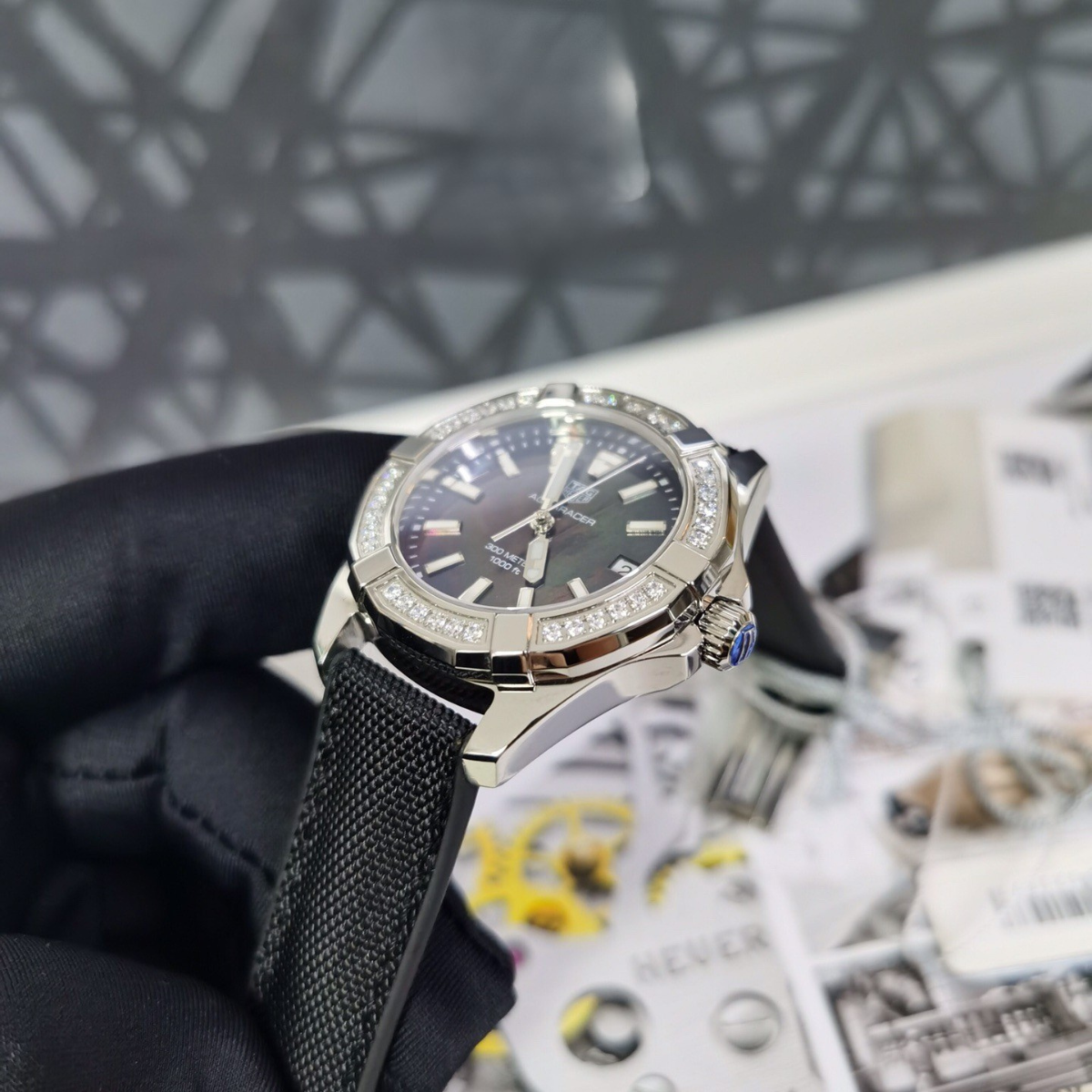 TAG Heuer Aquaracer 300M Diamond Bezel Watch