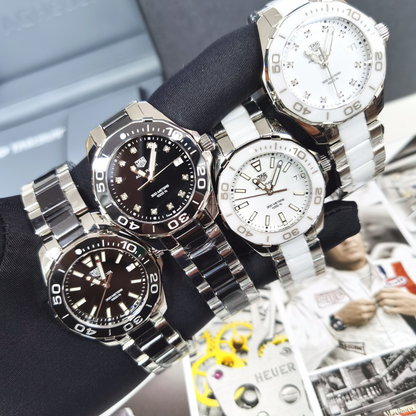 TAG Heuer Aquaracer 300M Diamond Bezel Watches (Black/White)