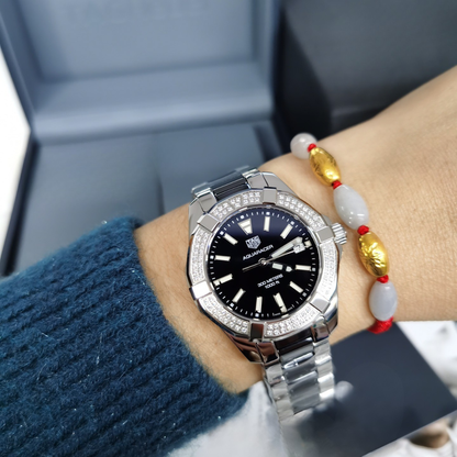 TAG Heuer Aquaracer 300M Diamond Bezel Watches (Black/White)