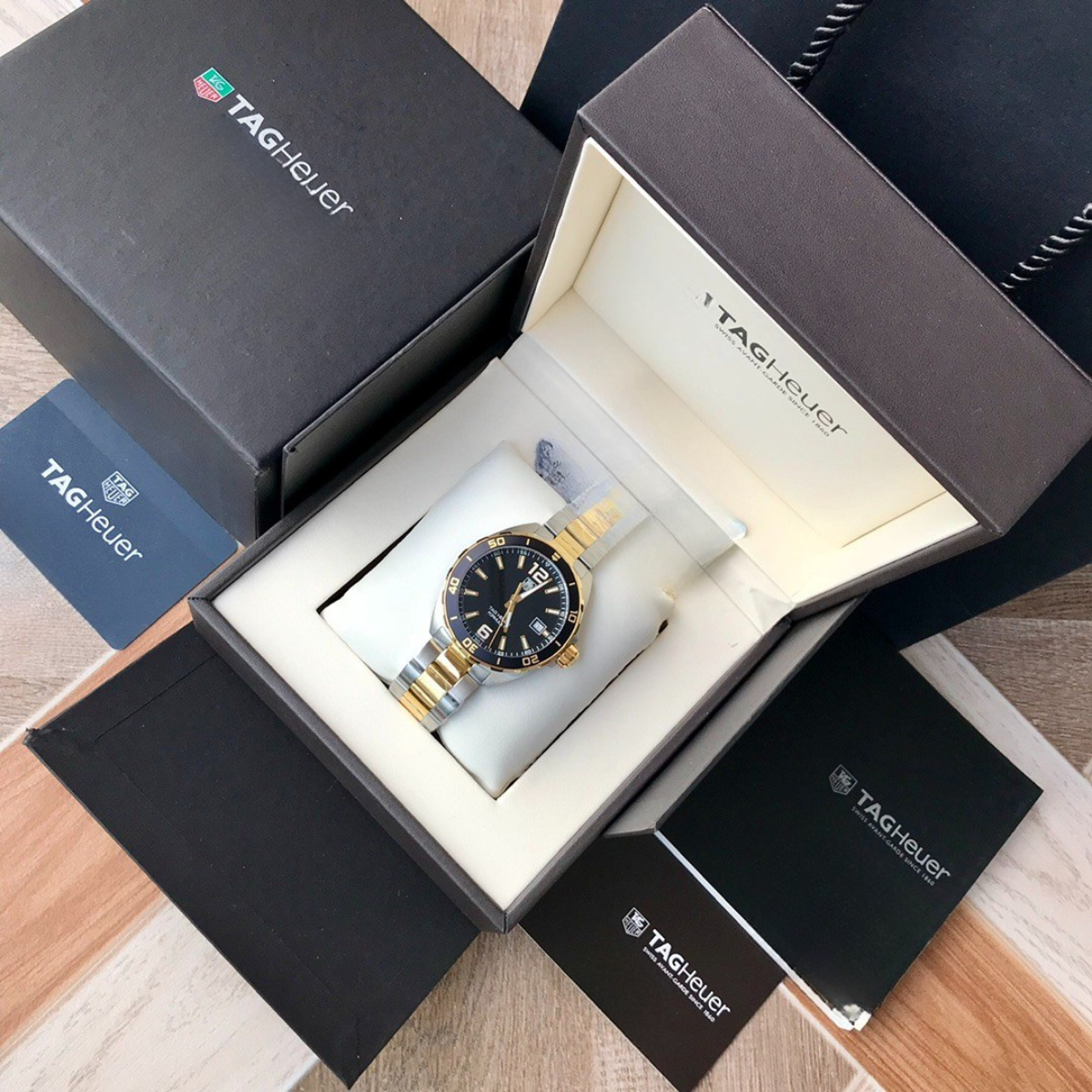 TAG Heuer Automatic Watch with Gold and Silver Bracelet