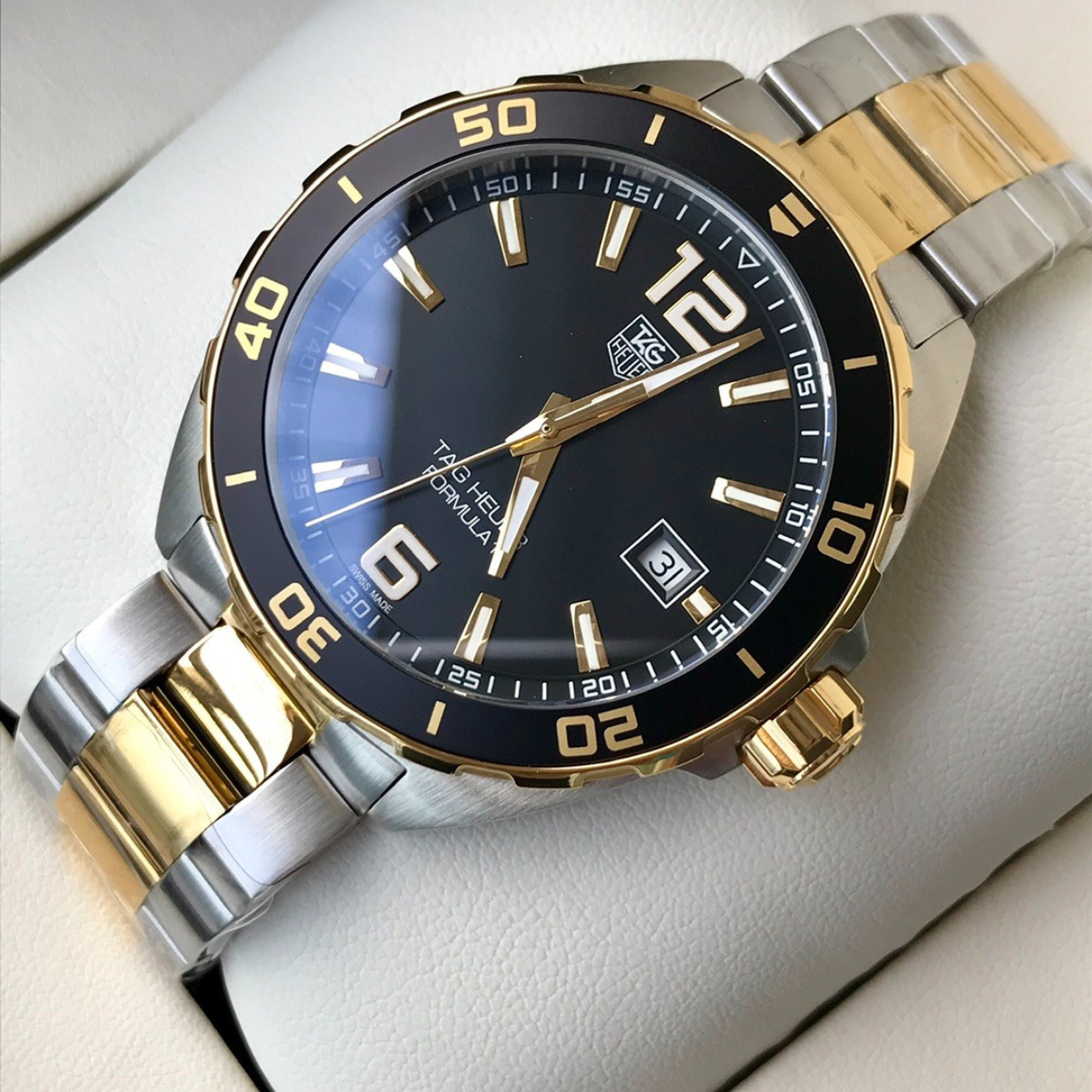 TAG Heuer Automatic Watch with Gold and Silver Bracelet