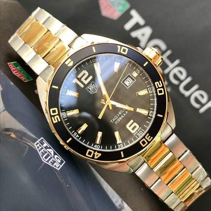 TAG Heuer Automatic Watch with Gold and Silver Bracelet