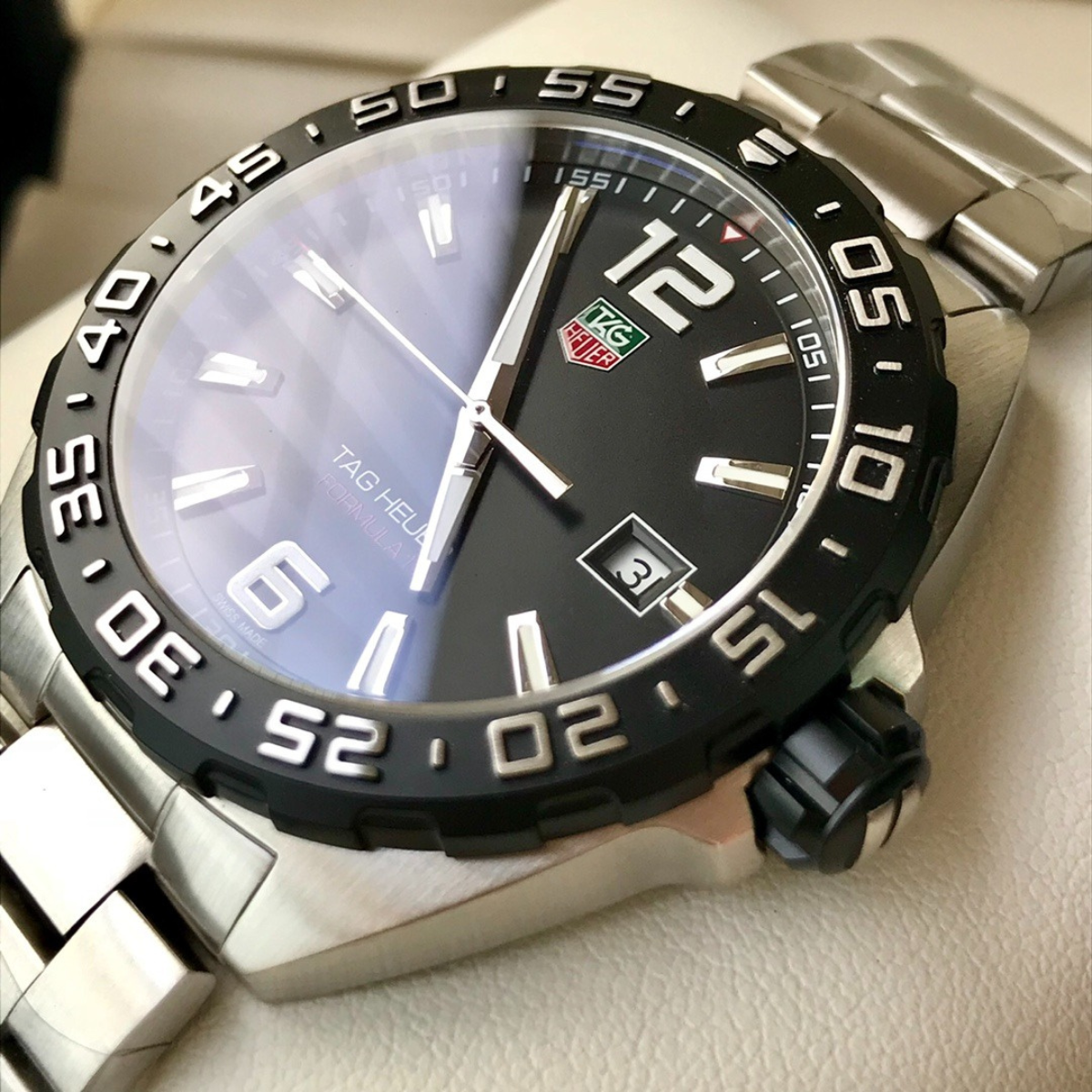 TAG Heuer Automatic Watch with Stainless Steel Bracelet