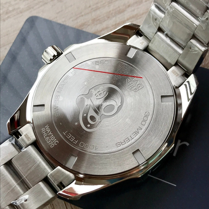 TAG Heuer Automatic Watch with Blue Dial and Stainless Steel Bracelet