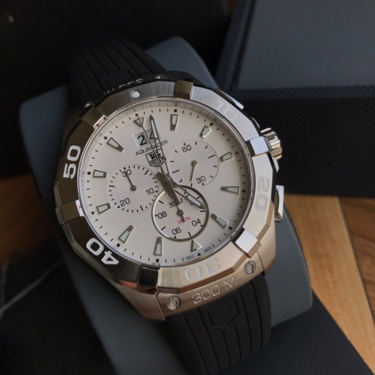 TAG Heuer Aquaracer Automatic Watch with White Dial