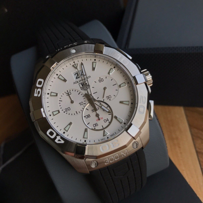 TAG Heuer Aquaracer Automatic Watch with White Dial