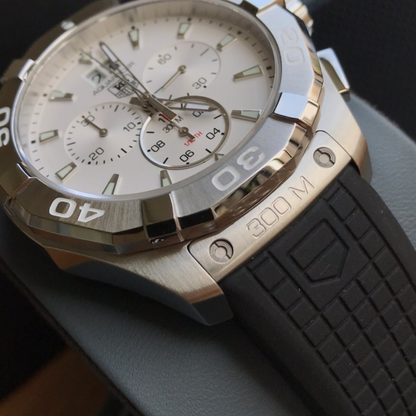 TAG Heuer Aquaracer Automatic Watch with White Dial