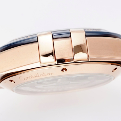 Omega Constellation Blue Rose Gold Watch
