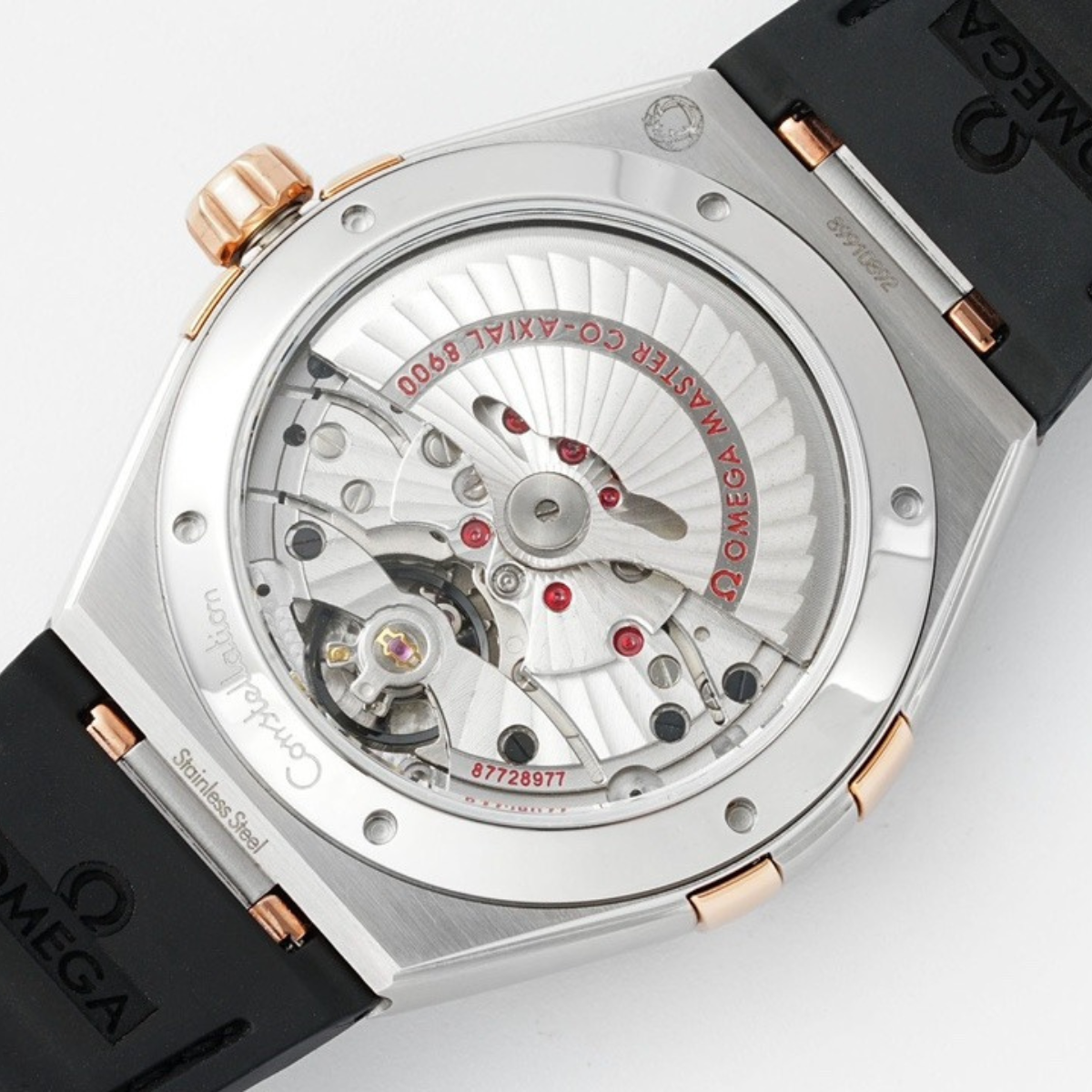 Omega Constellation Silver Rose Gold Watch