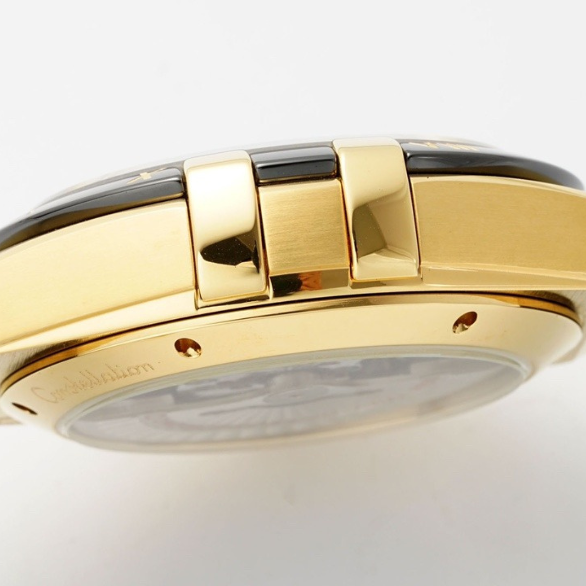 Omega Constellation Black Gold Watch