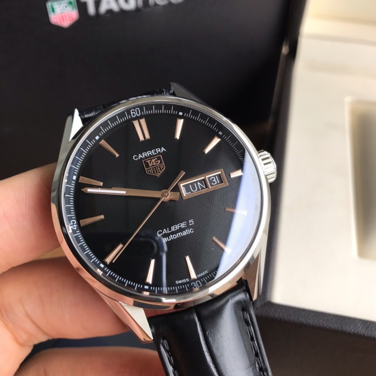 Tag Heuer Carrera Caliber 5 Automatic Watch – Black Dial