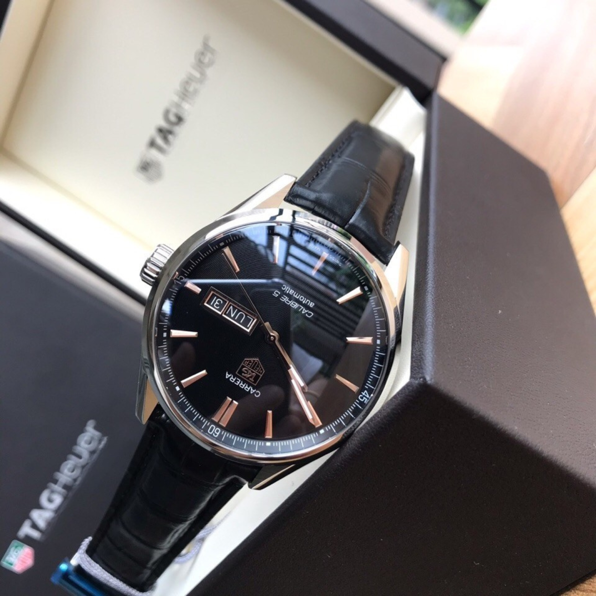 Tag Heuer Carrera Caliber 5 Automatic Watch – Black Dial