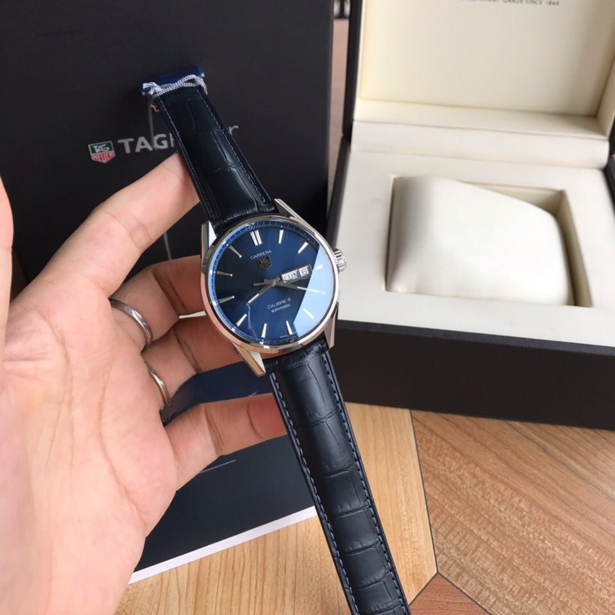 Tag Heuer Carrera Caliber 5 Automatic Watch – Blue Dial