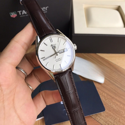 Tag Heuer Carrera Caliber 5 Automatic Watch – White Dial