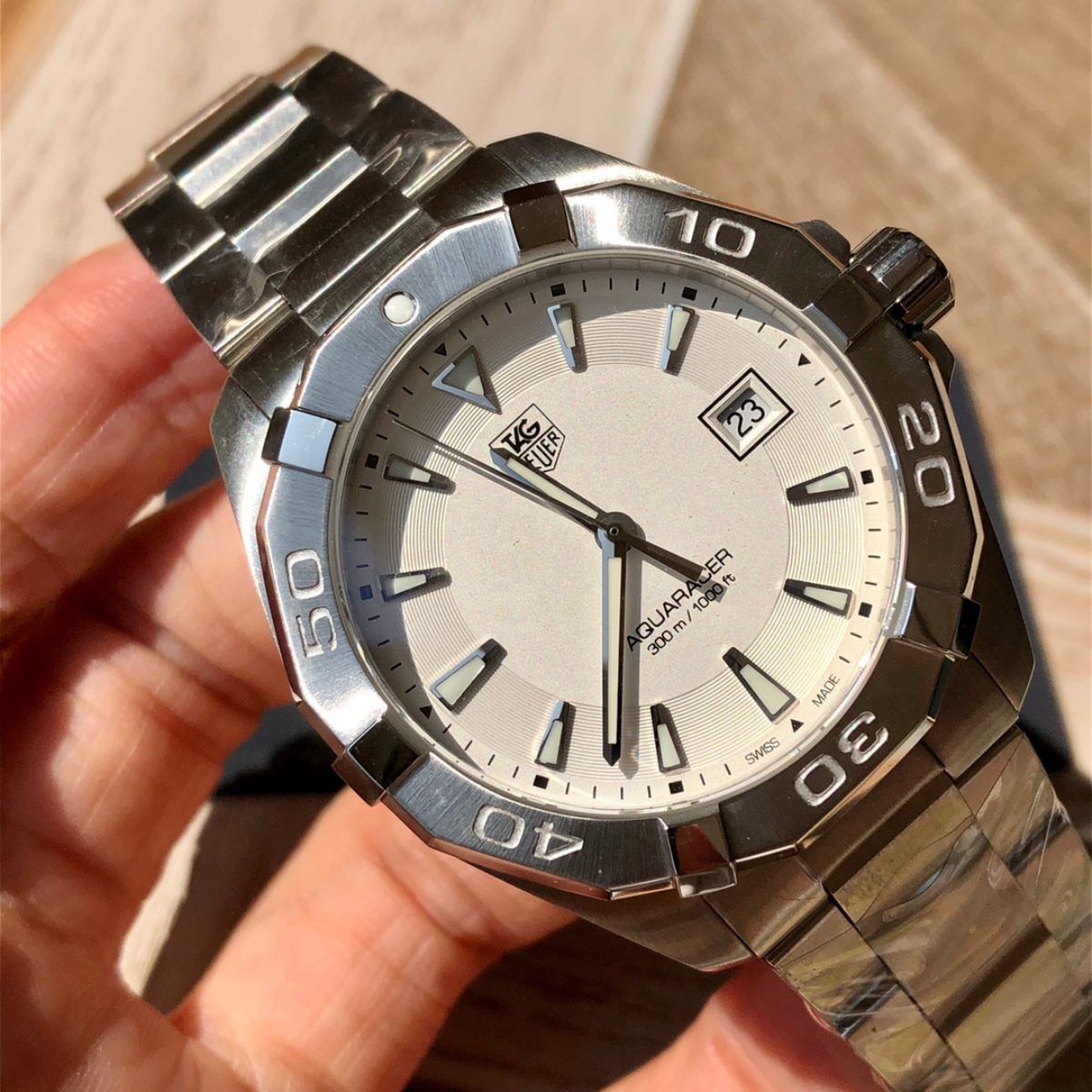Tag Heuer Aquaracer Automatic Watch – White Dial