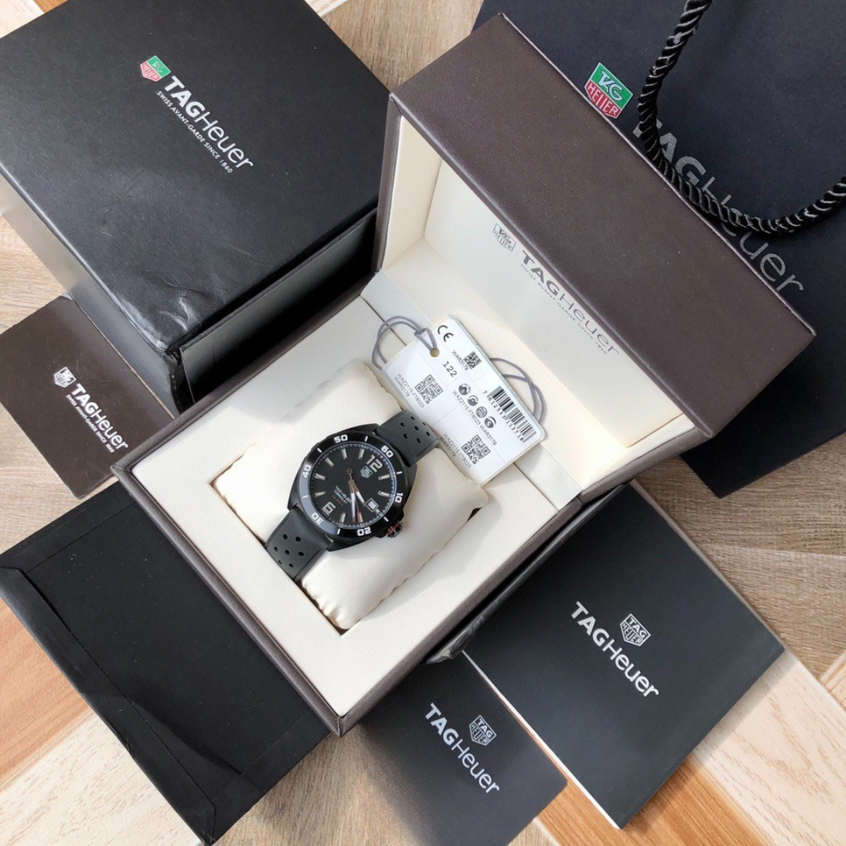 Tag Heuer Aquaracer Automatic Watch – Black Dial Rubber Strap