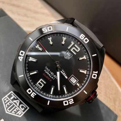 Tag Heuer Aquaracer Automatic Watch – Black Dial Rubber Strap