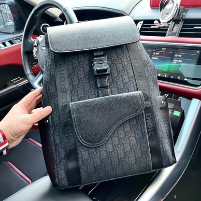 Dior Oblique Saddle Backpack Bag