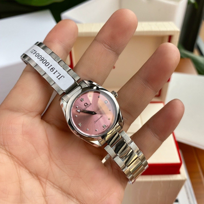 Omega Seamaster Pink Dial Watch