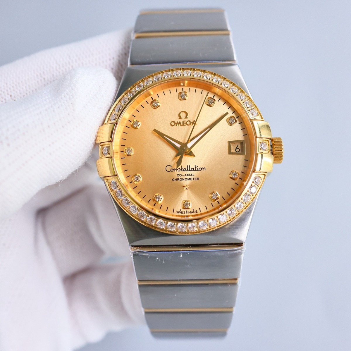 Omega Co-Axial Diamond Watch