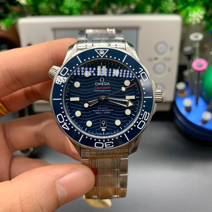 Omega Haima Golden Blue Watch