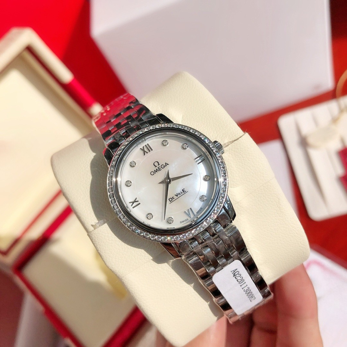 Omega Prestige Diamond Timepiece Watch