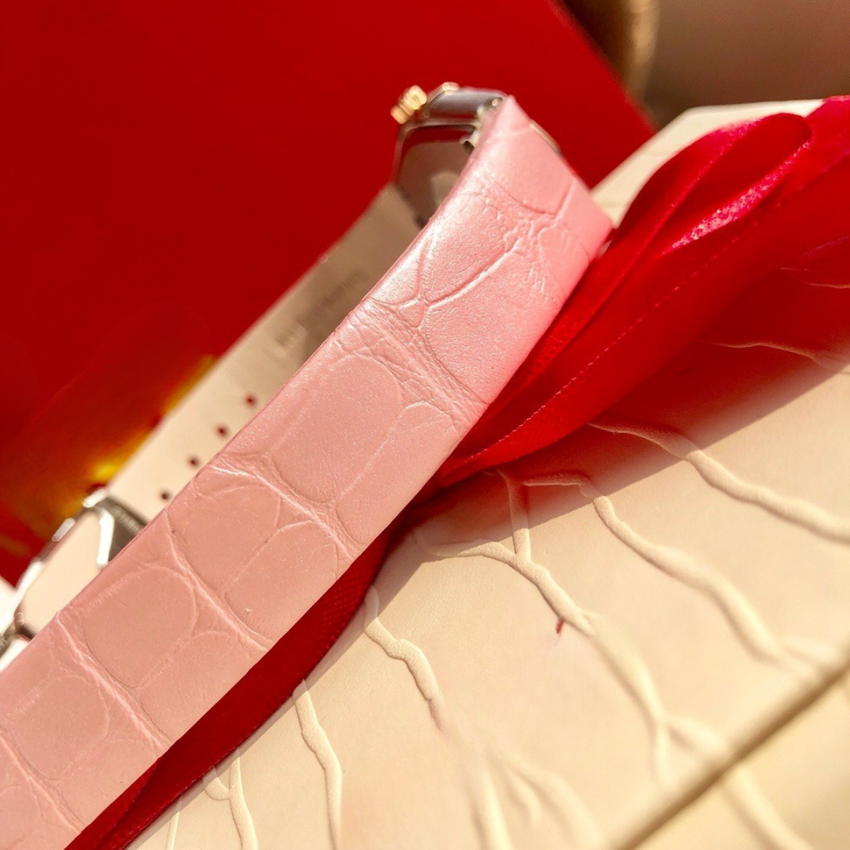 Omega Rose Gold Pink Watch