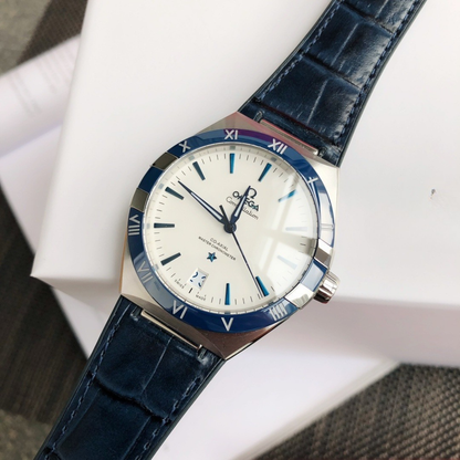 Omega x Swatch Blue Bezel Dive Watch