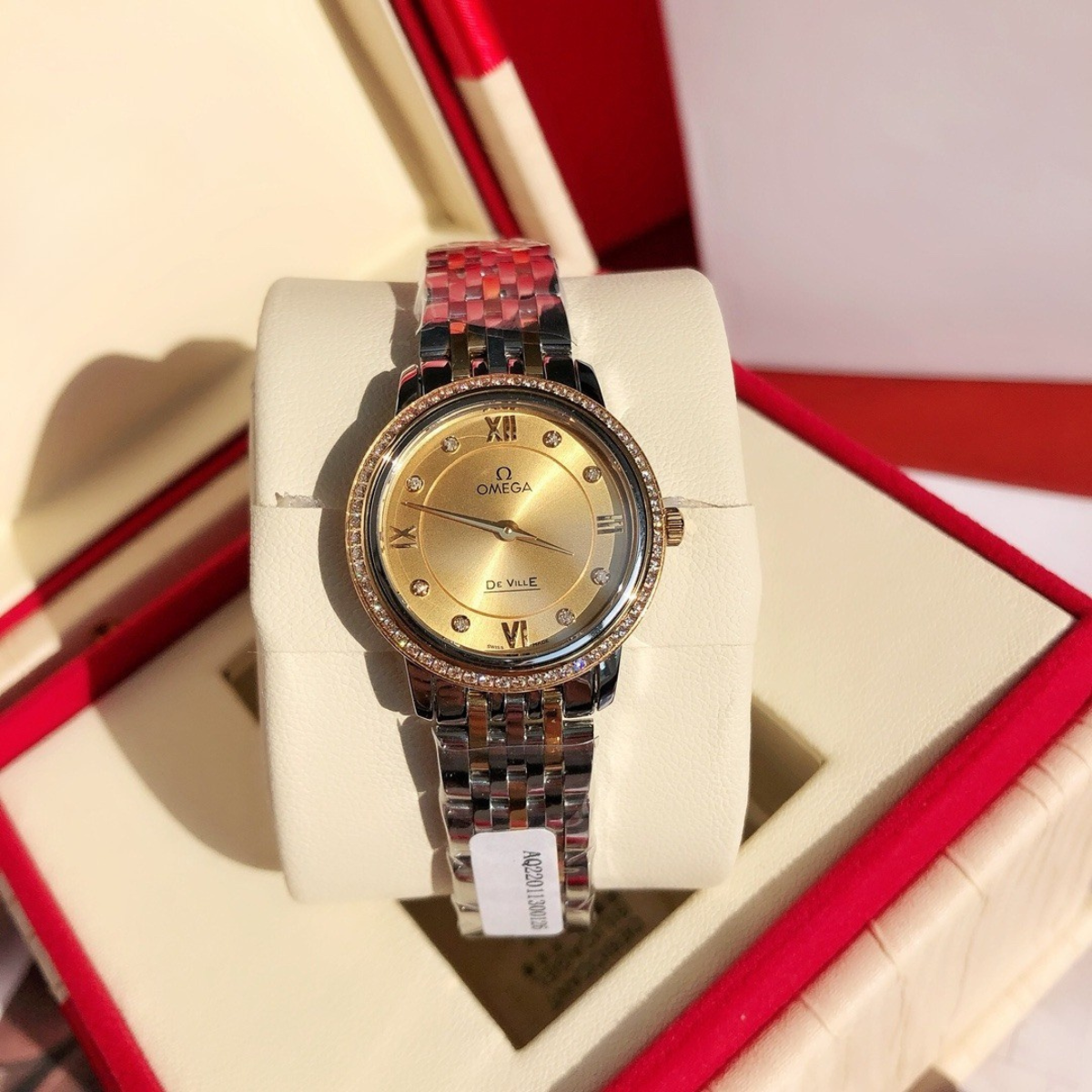 Omega Prestige Diamond Ladies Watch