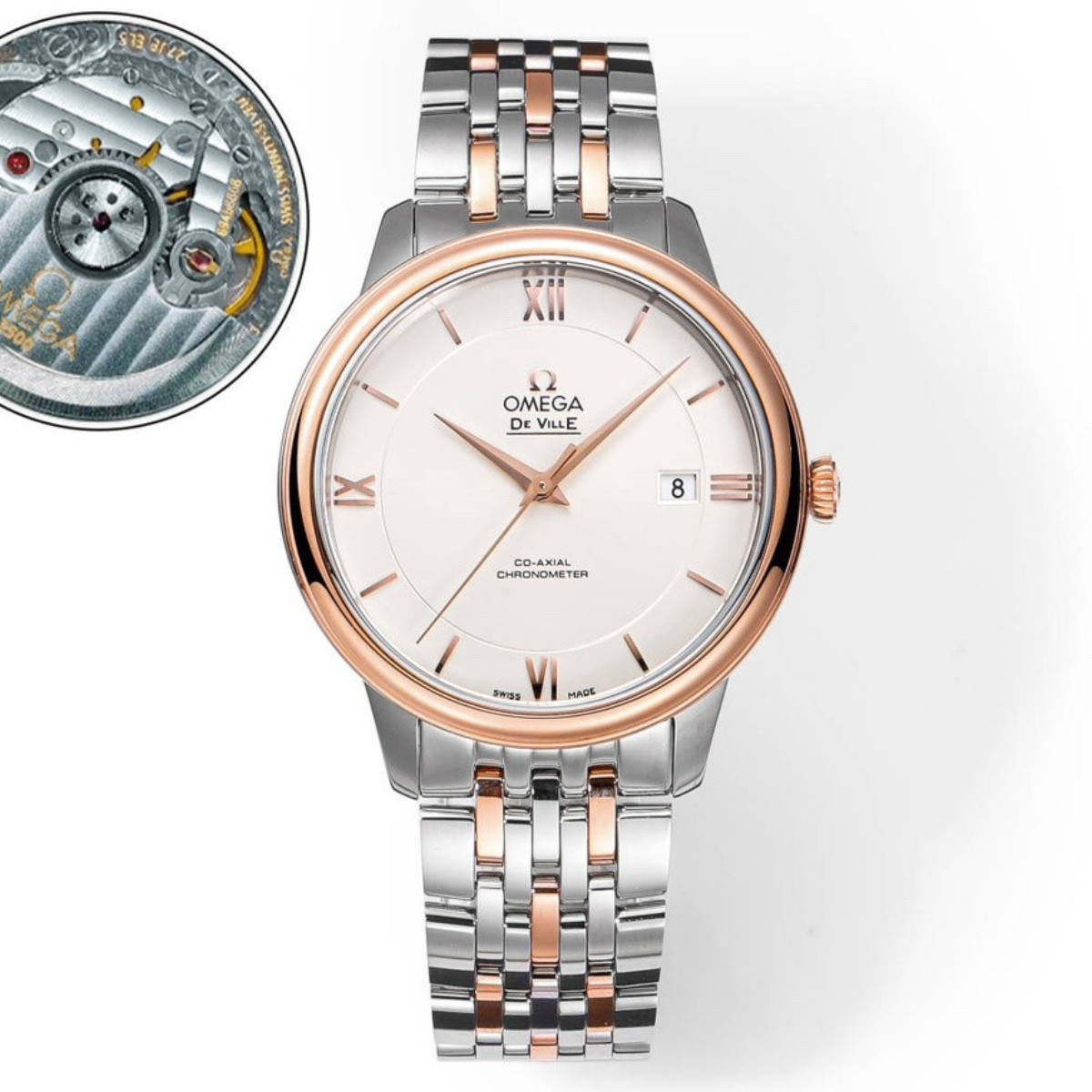 Omega De Ville Rose Gold Chronometer Watch