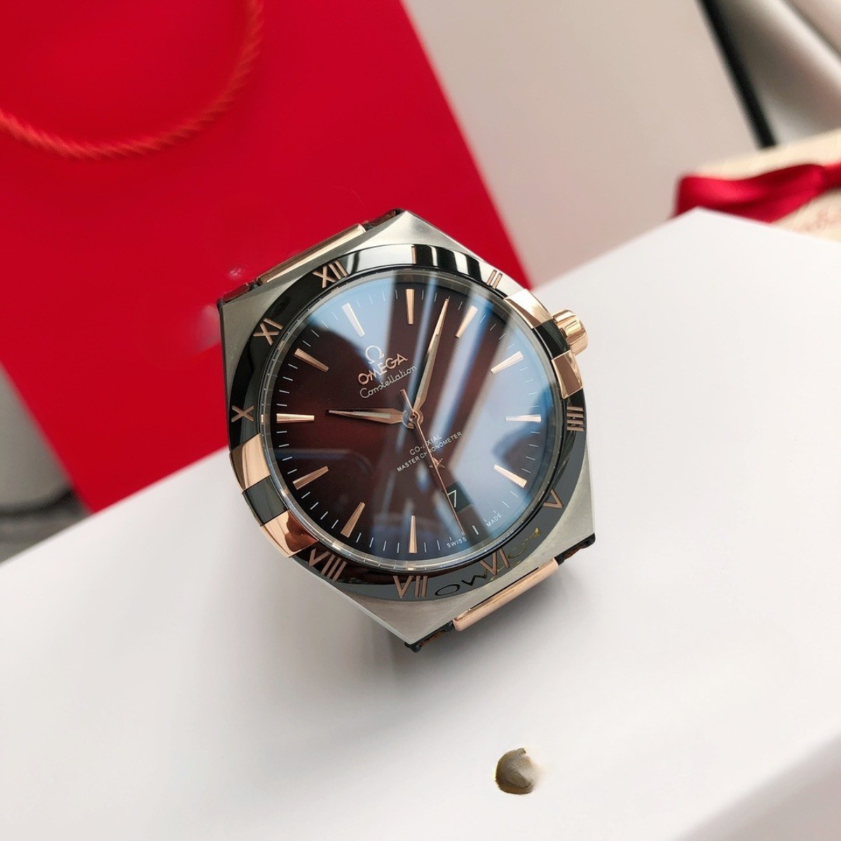 Omega Constellation Brown Dial Watch