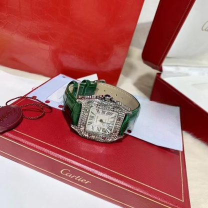 Cartier Diamond Green Watch