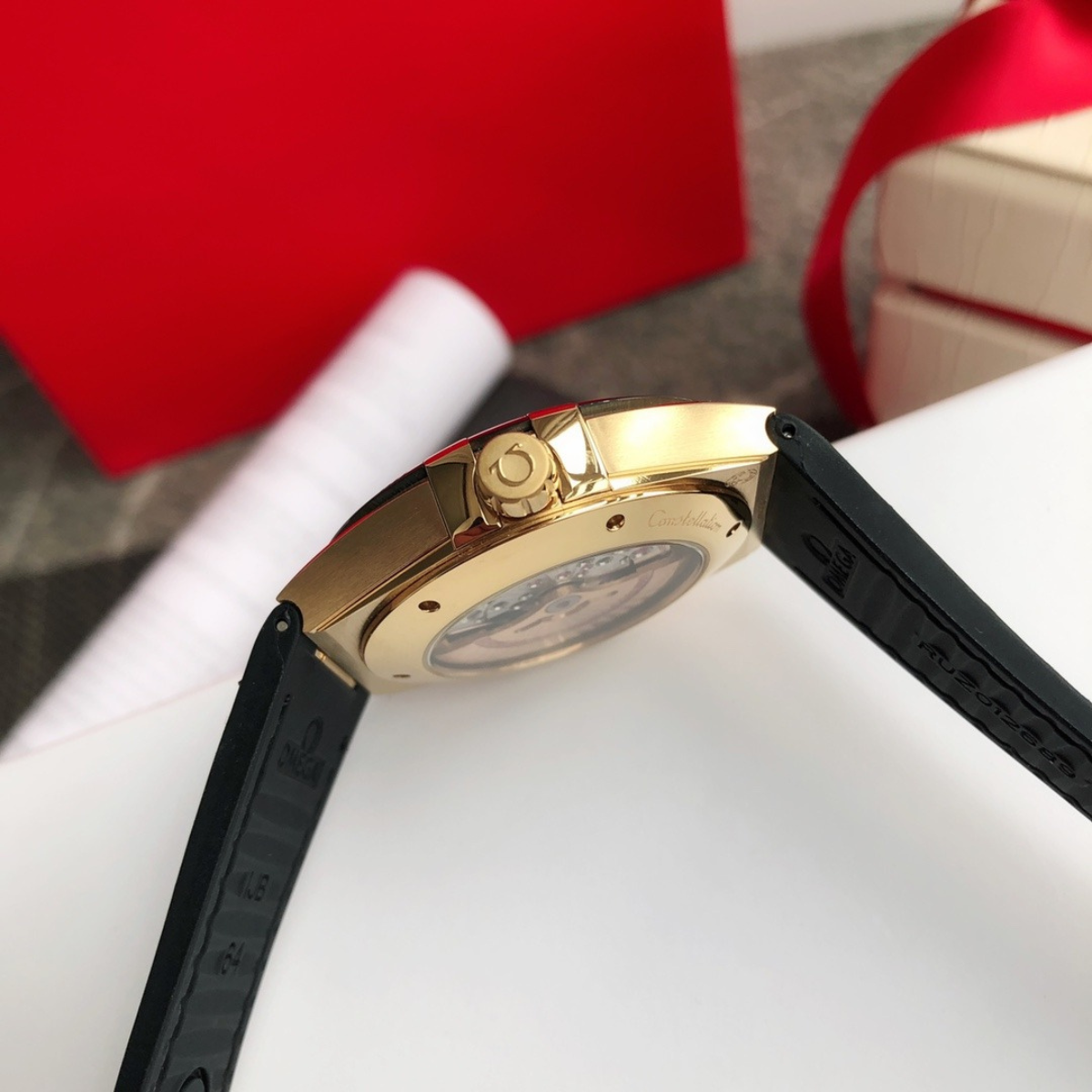 Omega Constellation Gold Bezel Watch