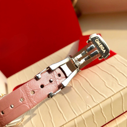 Omega Rose Gold Pink Watch