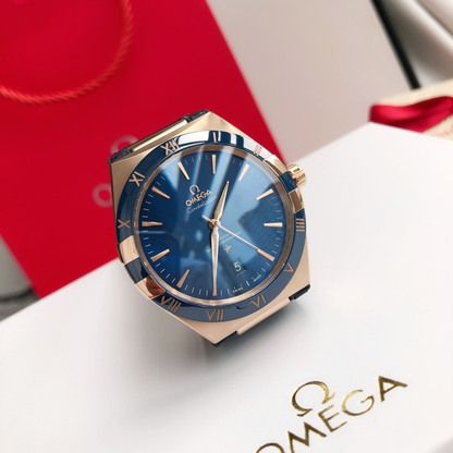 Omega Blue Dial Watch