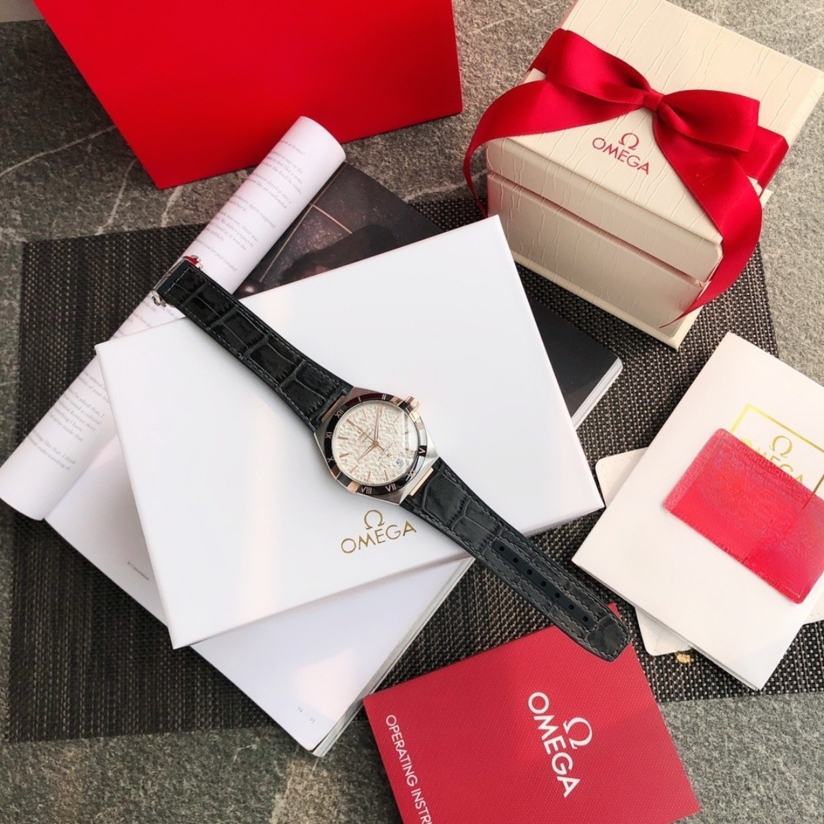 Omega Silver Dial Watch