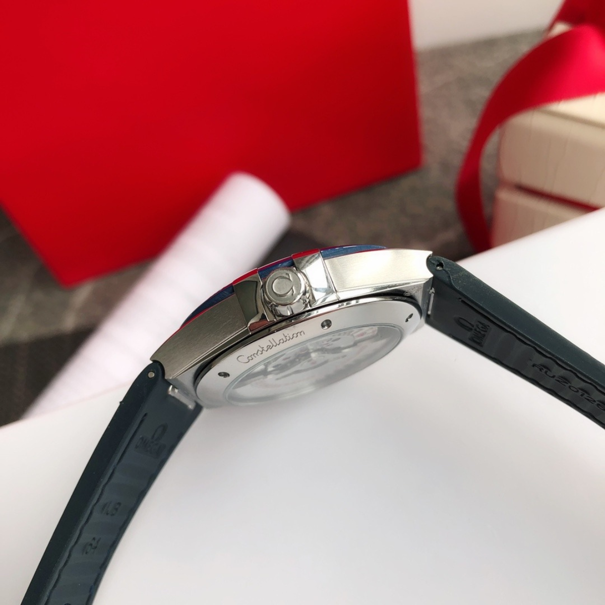 Omega x Swatch Blue Bezel Dive Watch