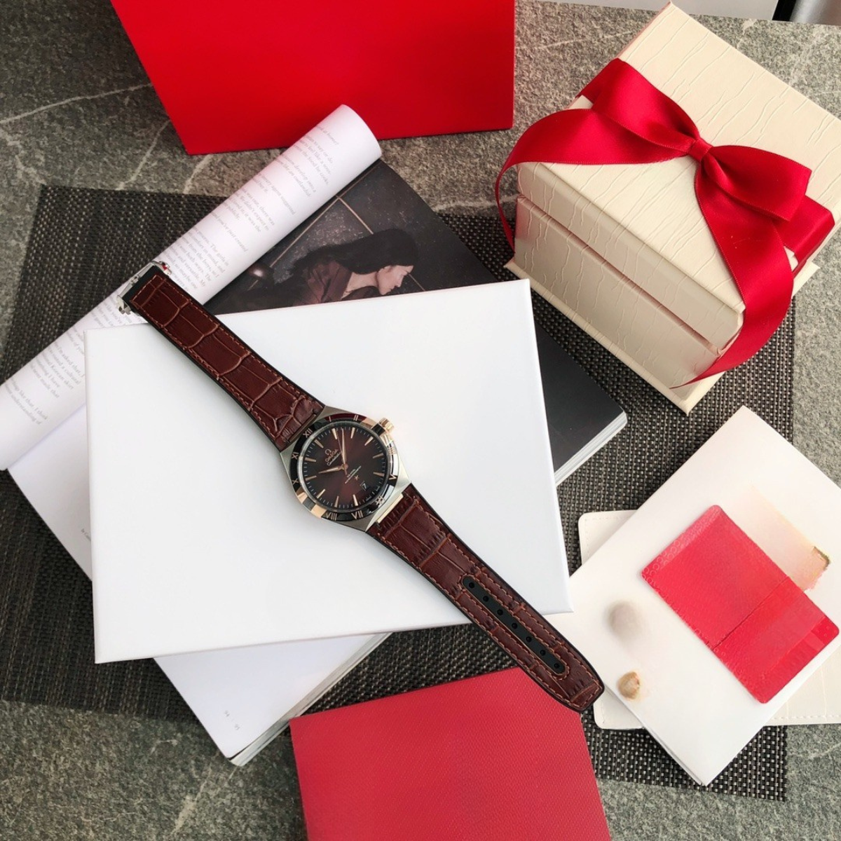 Omega Constellation Brown Dial Watch