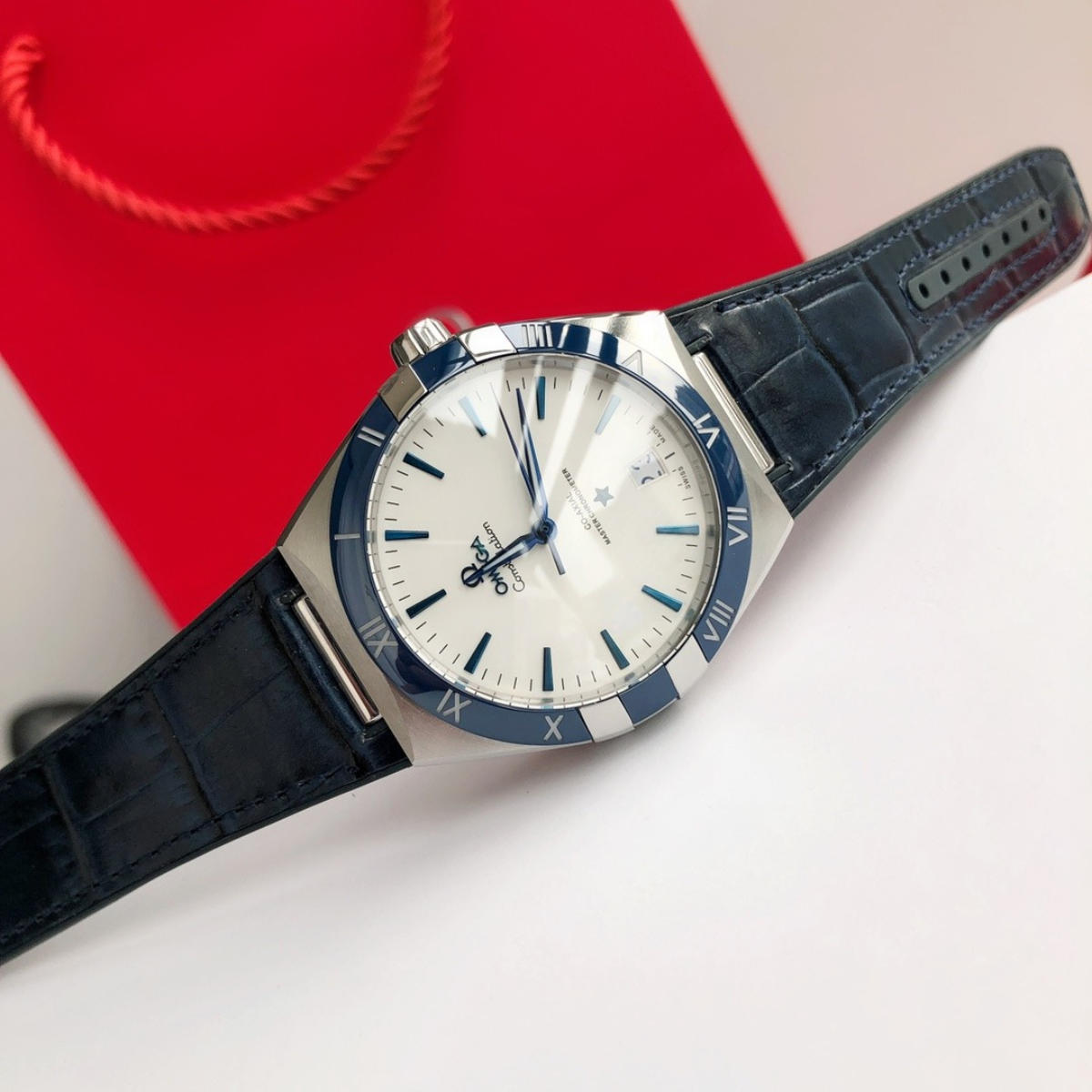 Omega x Swatch Blue Bezel Dive Watch