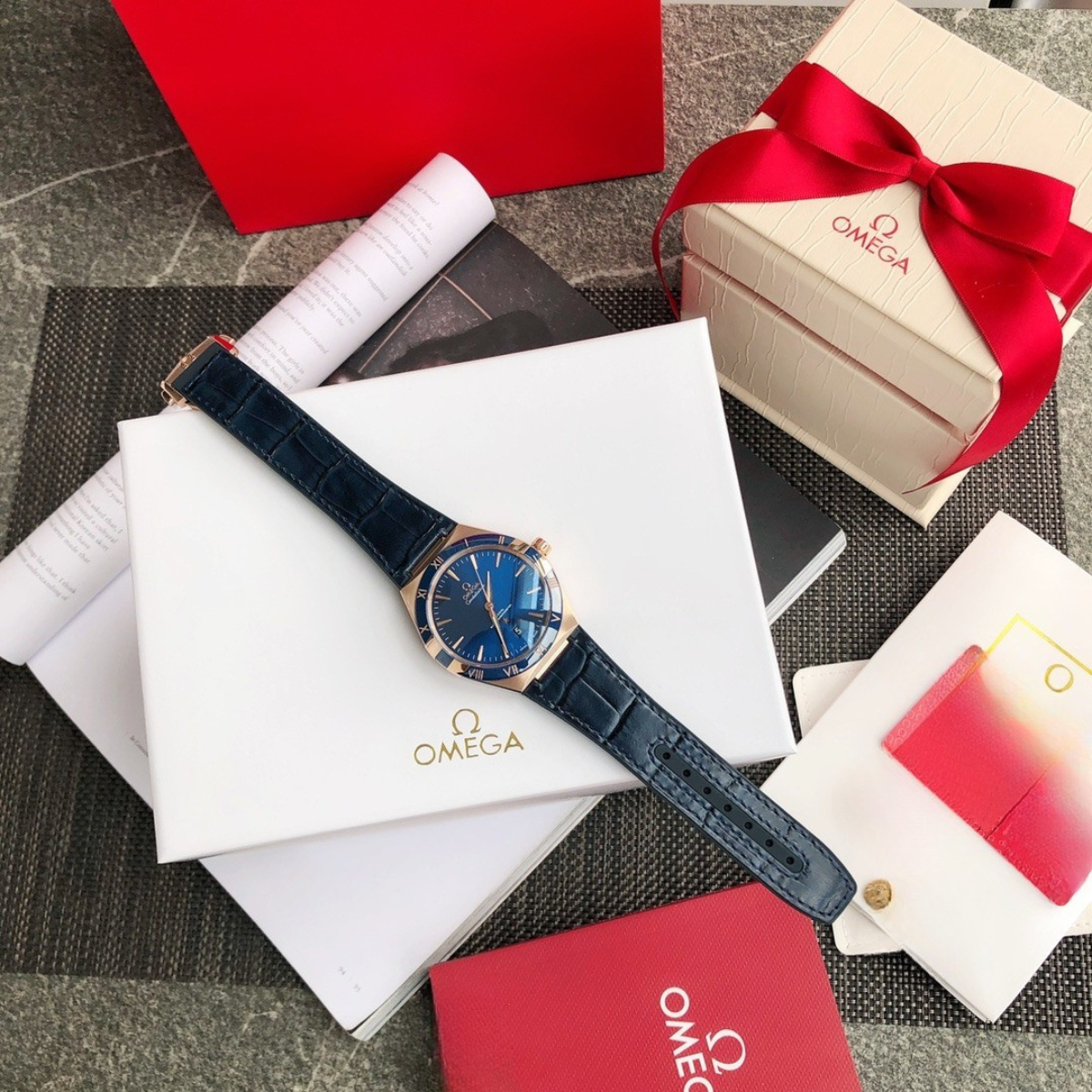 Omega Blue Dial Watch