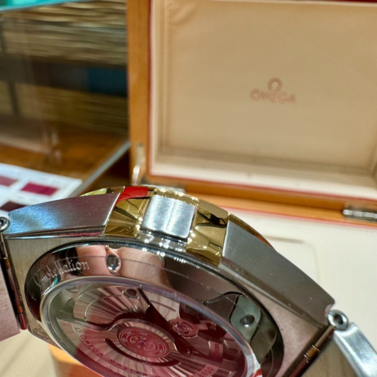 Omega Gold Diamond Watch