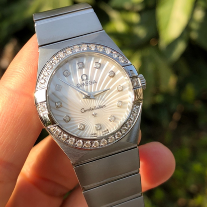 Omega Constellation Quartz Diamond Watch