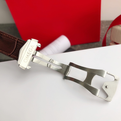 Omega Constellation Brown Leather Watch