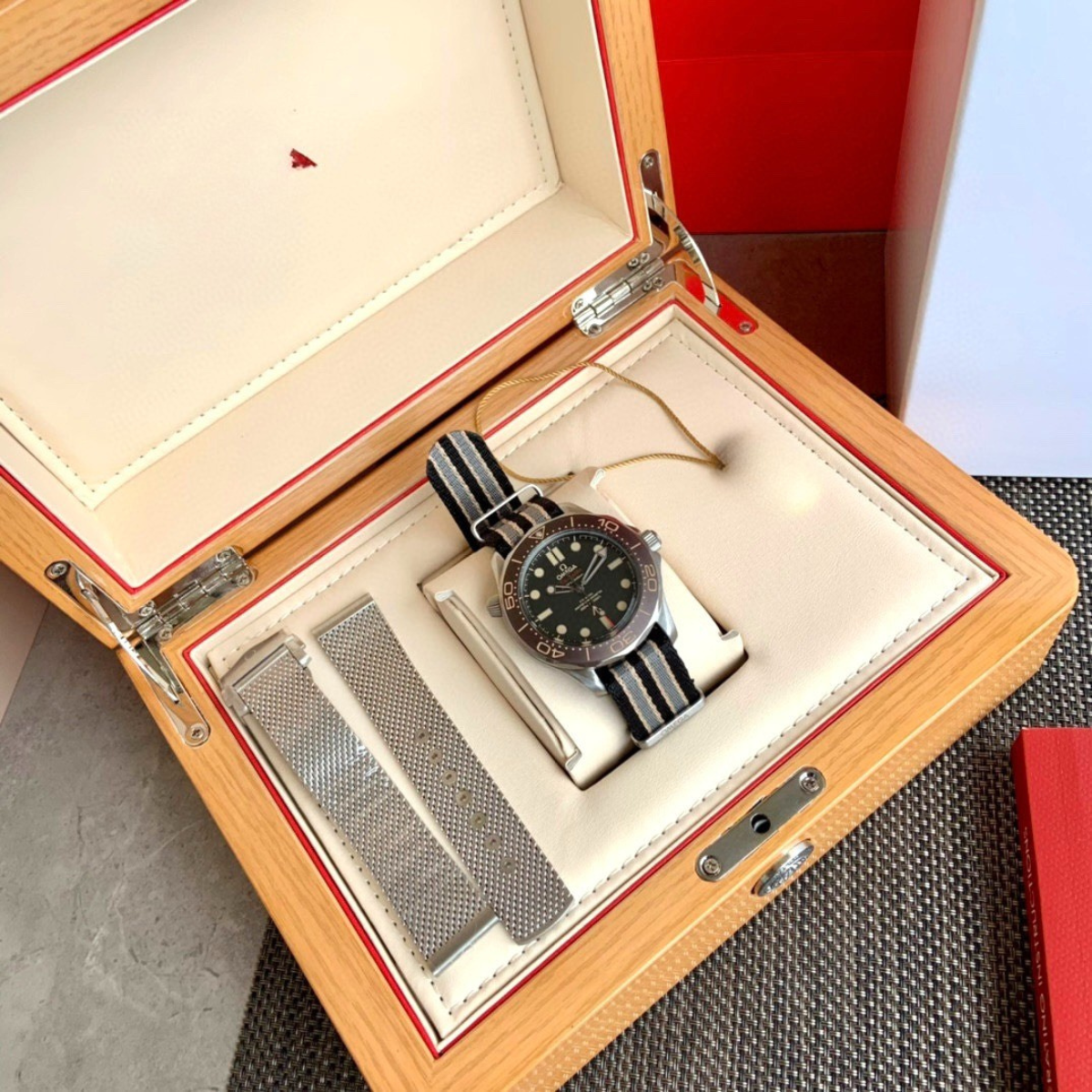 Omega Seamaster Co-Axial Black Dial Watch